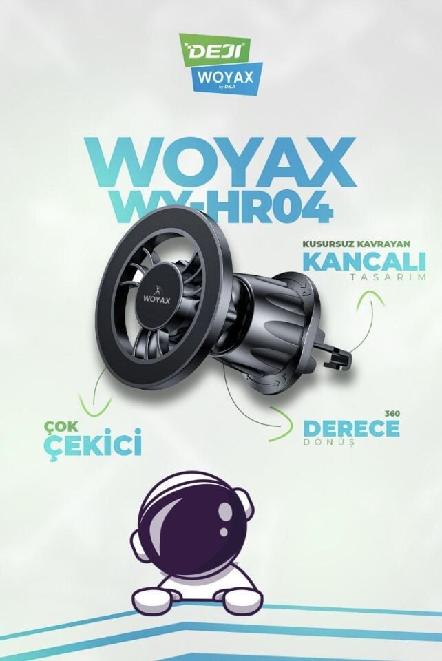 Woyax Güçlü Mıknatıslı Kancalı Araç Içi Telefon Tutucu - Magsafe Iphone Uyumlu Havalandırma Için