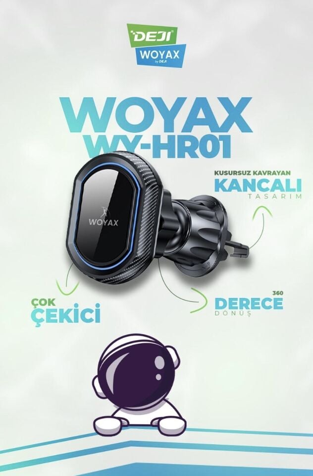 Woyax Güçlü Mıknatıslı Kancalı Araç Içi Telefon Tutucu - Havalandırma Araba Telefon Tutacağı