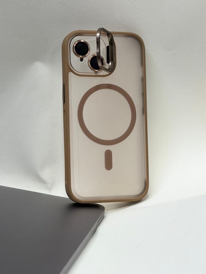 iPhone 15 MagSafe Destekli Kamera Korumalı Darbe Emici Kılıf