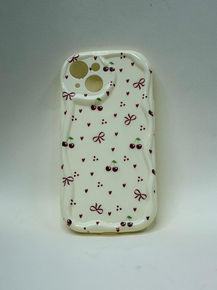iPhone 15 Bahar Esintisi Serisi Çiçek Desenli Kılıf