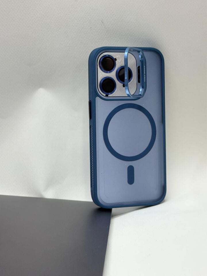 iPhone 15 Pro İçin MagSafe Destekli Koruyucu Kılıf – Güçlendirilmiş Köşeler Lacivert