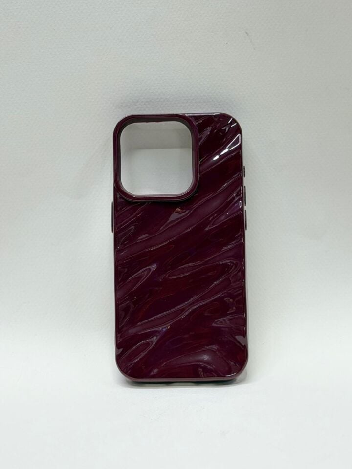 iPhone 15 Pro Bordo Silikon Kılıf - Kamera Korumalı ve Darbe Emici