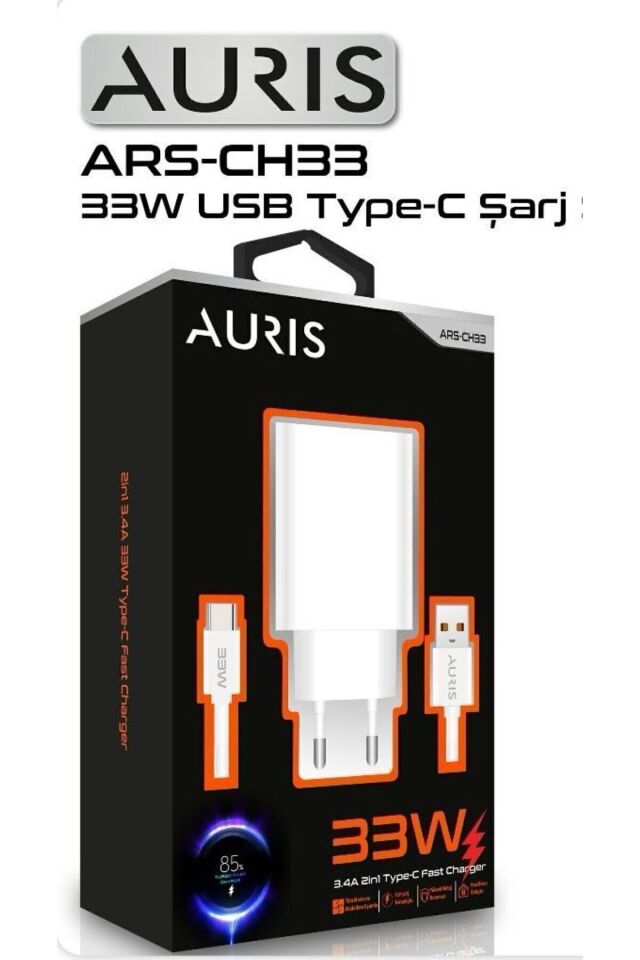 Süper Hızlı 33w Usb Type-c Şarj Aleti Uyumlu Beyaz