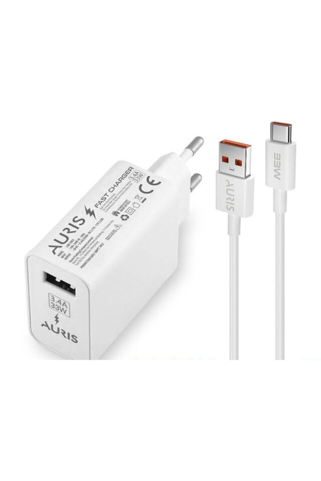 Süper Hızlı 33w Usb Type-c Şarj Aleti Uyumlu Beyaz