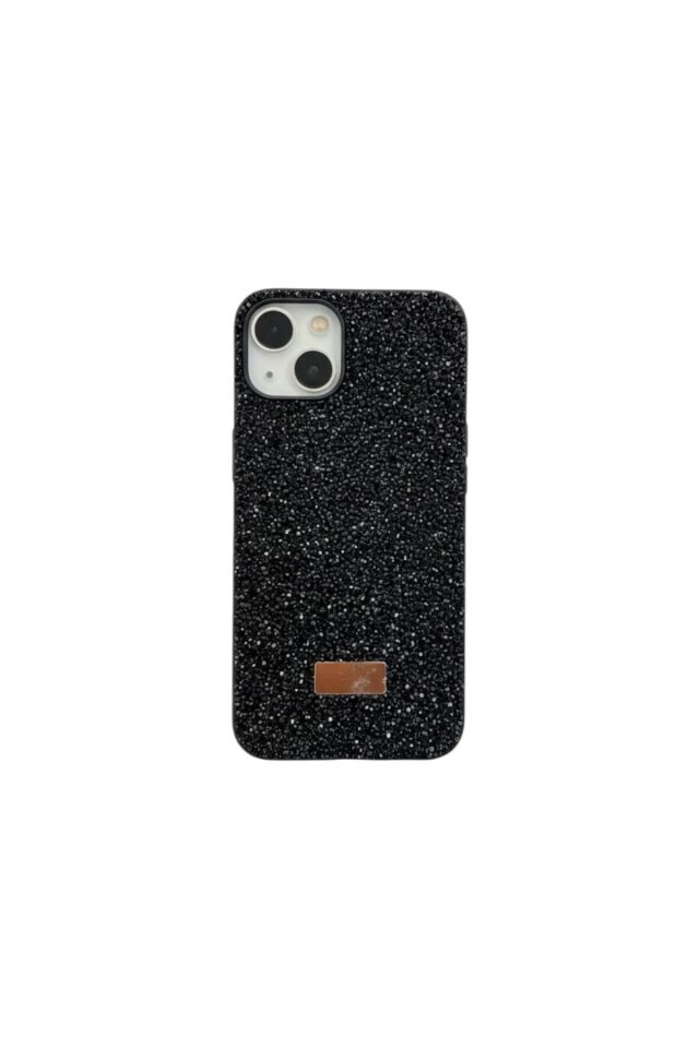Iphone 13 Uyumlu Taşlı Premium Kılıf Siyah