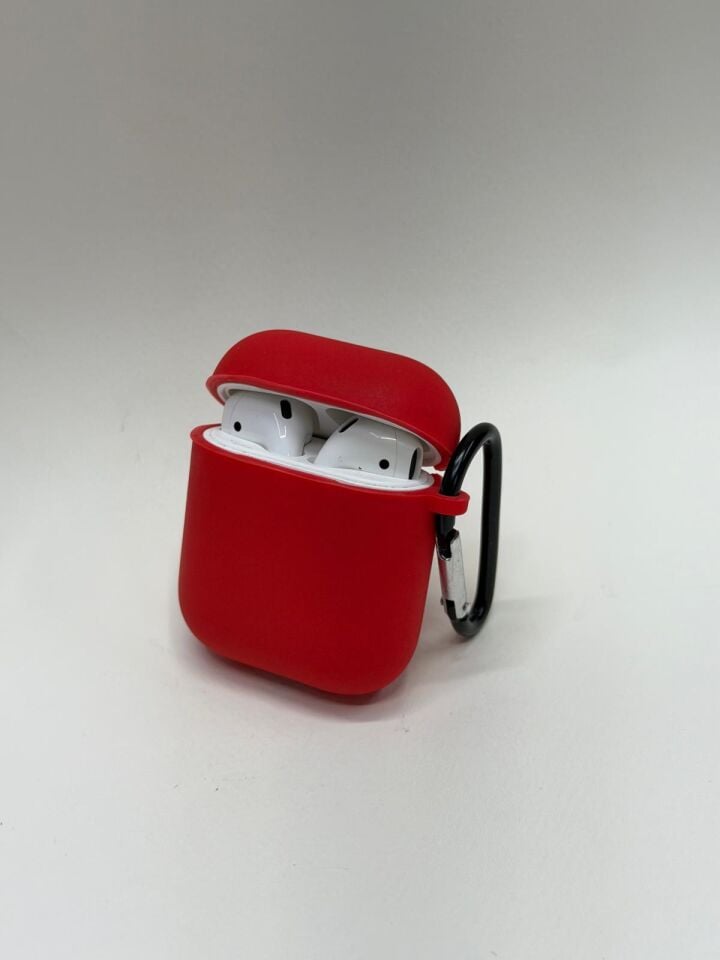 AirPods 1. Nesil Uyumlu Premium Koruyucu Kılıf Kırmızı