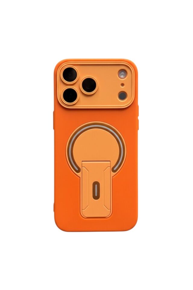 Iphone 17 Pro Max Uyumlu Kapaklı Kılıf Turuncu