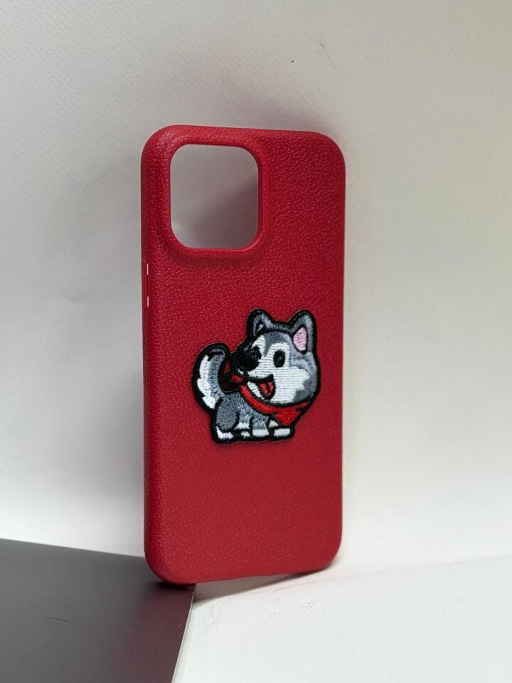 iPhone 14 Pro Max Uyumlu Canlı Renkli Candy Case Kamera Korumalı Lansman Kılıf kırmızı kurt desenli