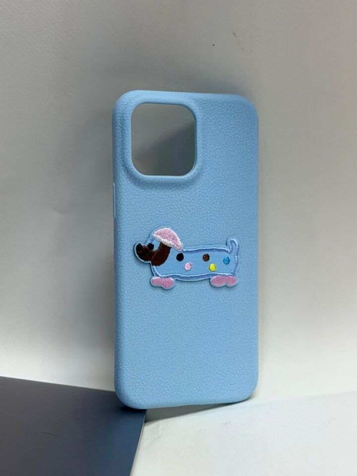 iPhone 14 Pro Max Uyumlu Canlı Renkli Candy Case Kamera Korumalı Lansman Kılıf mavi köpek