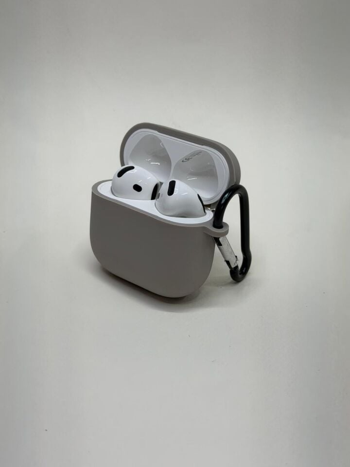 AirPods 4. Nesil Uyumlu Premium Silikon Kılıf - Darbe Emici Koruyucu Kılıf
