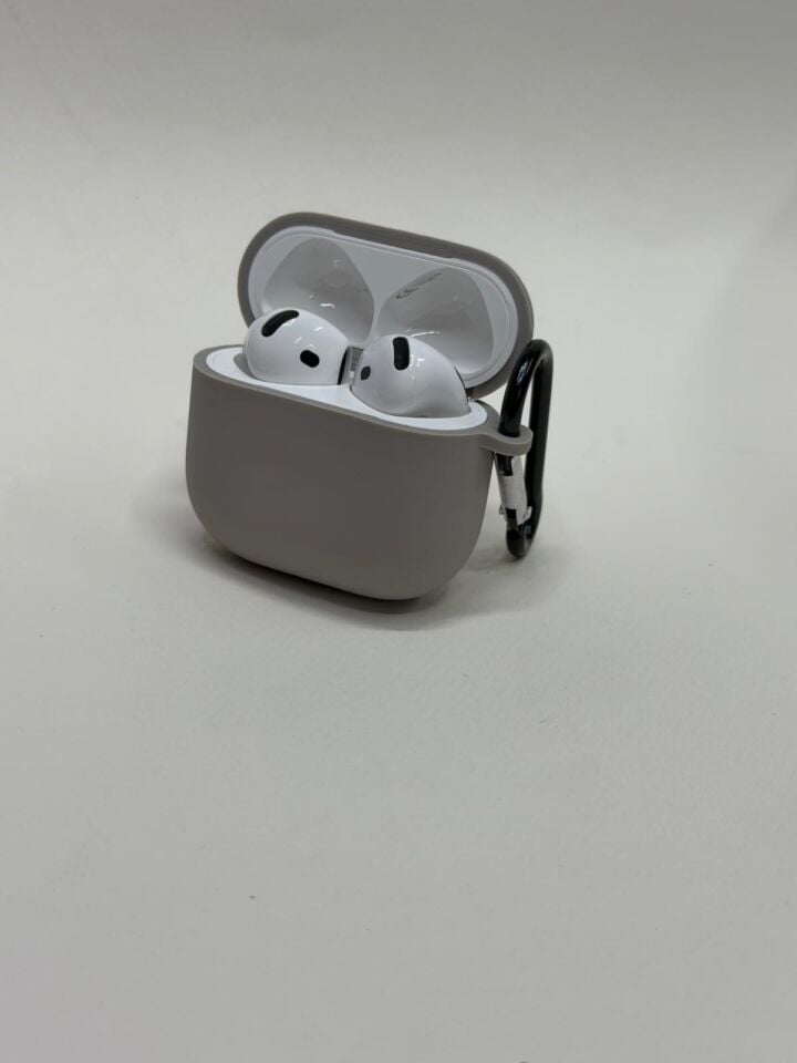 AirPods 4. Nesil Uyumlu Premium Silikon Kılıf - Darbe Emici Koruyucu Kılıf