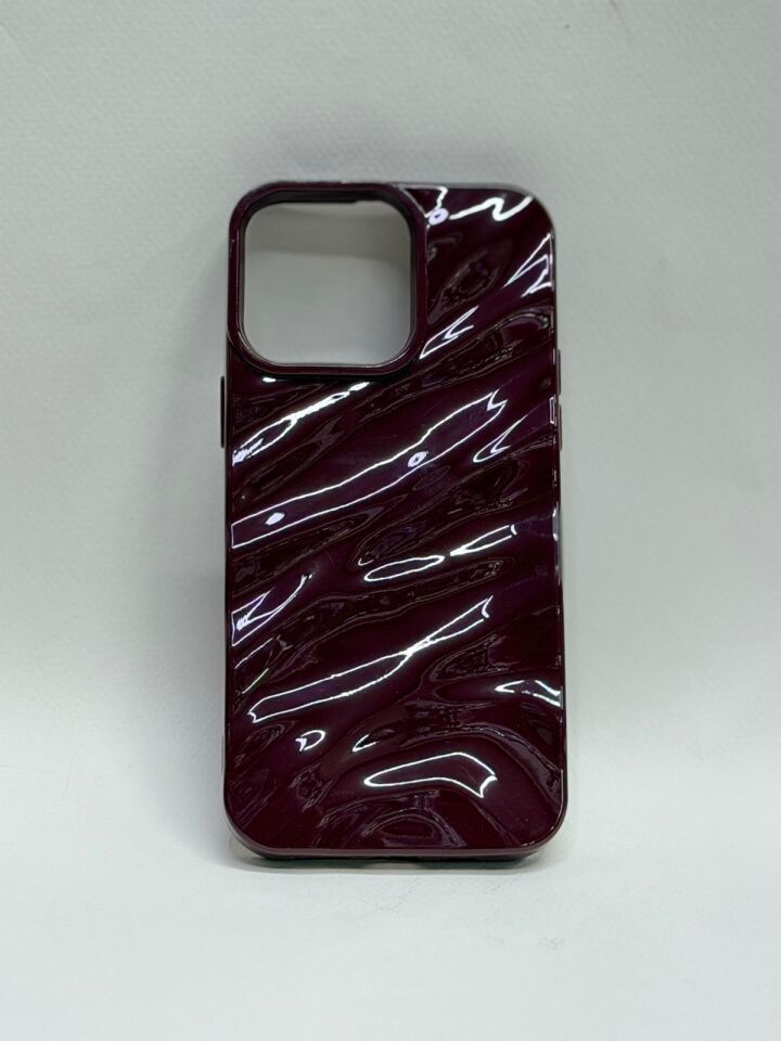 iPhone 14 Pro Max Uyumlu İçi Süet Lansman Silikon Kılıf – Bordo
