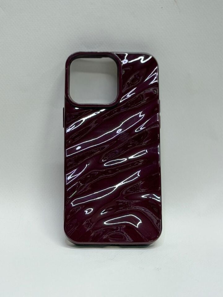 iPhone 14 Pro Max Uyumlu İçi Süet Lansman Silikon Kılıf – Bordo