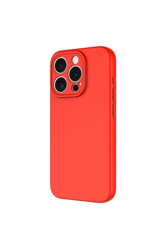 iPhone 15 Pro Max Kılıf SENK Mara Lansman Kapak-Lacivert Kırmızı