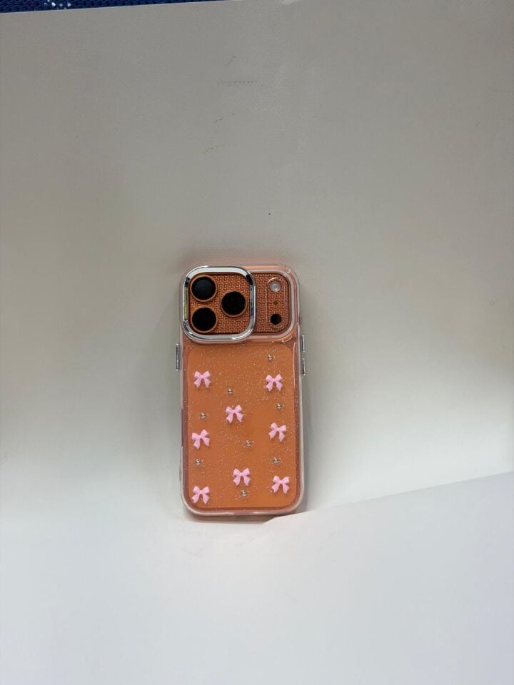 Iphone 17 Pro Uyumlu V&C Mücevher Esintili Telefon Kılıfı - Summer Love Koleksiyonu Fiyonk Pink