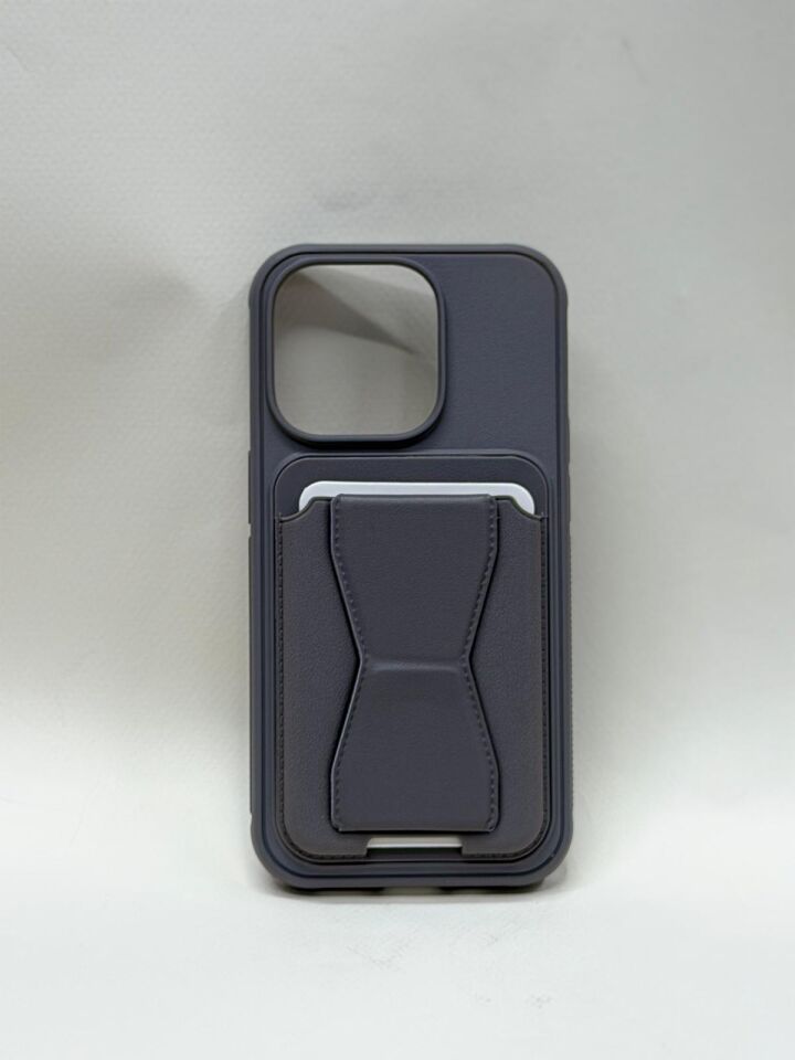 iPhone 14 Pro Uyumlu Kartlıklı Deri Kılıf - Cüzdan Özellikli, Arkası Kart Bölmeli, Darbe Emici Premium Kapak