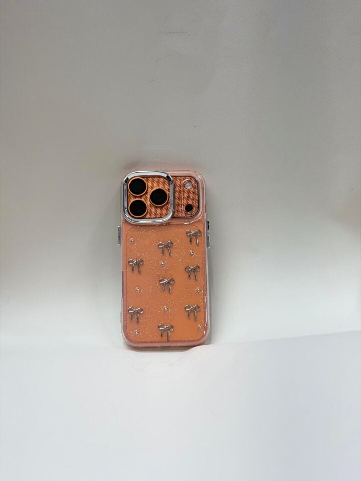 Iphone 17 Pro Max Uyumlu V&C Mücevher Esintili Telefon Kılıfı - Summer Love Koleksiyonu Fiyonk Silver