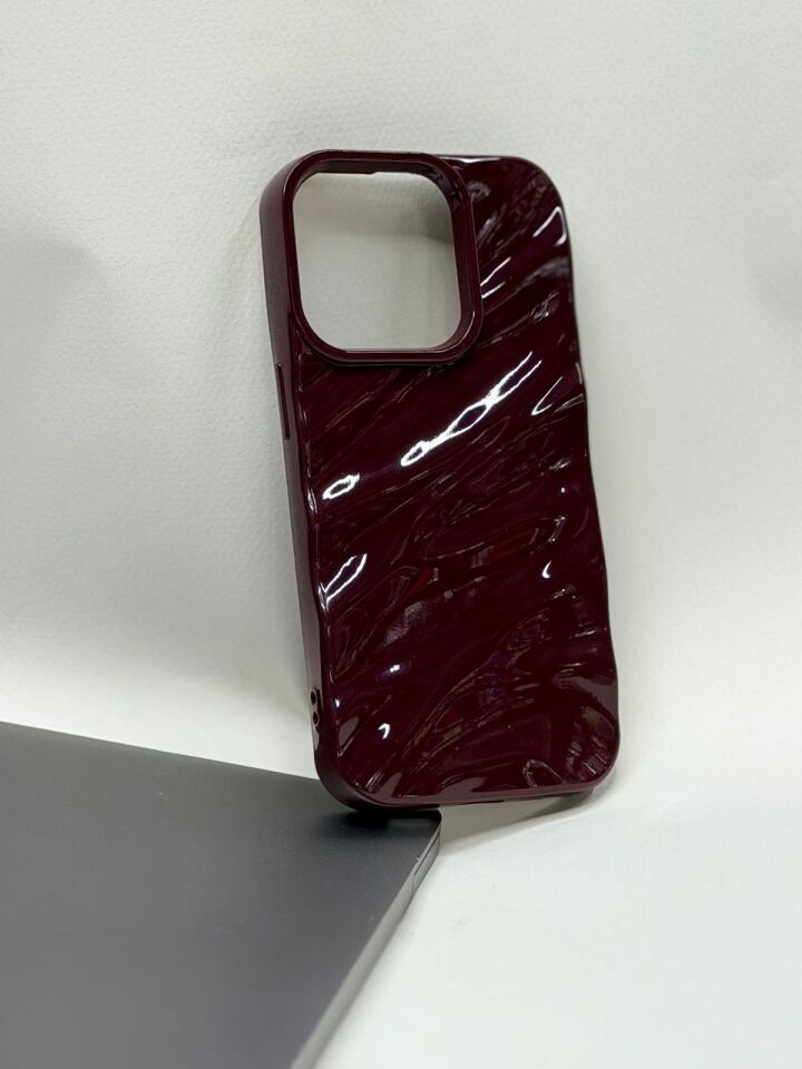 Apple iPhone 14 Pro Bordo Kılıf - Kamera Korumalı Lüks Silikon (Derin Mor)