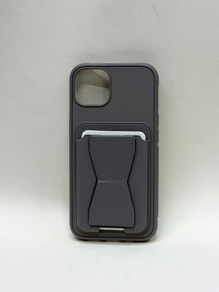 iPhone 13 / 14 Uyumlu Kartlıklı Kılıf - Arkası Kart Yuvalı Esnek Koruyucu Kapak