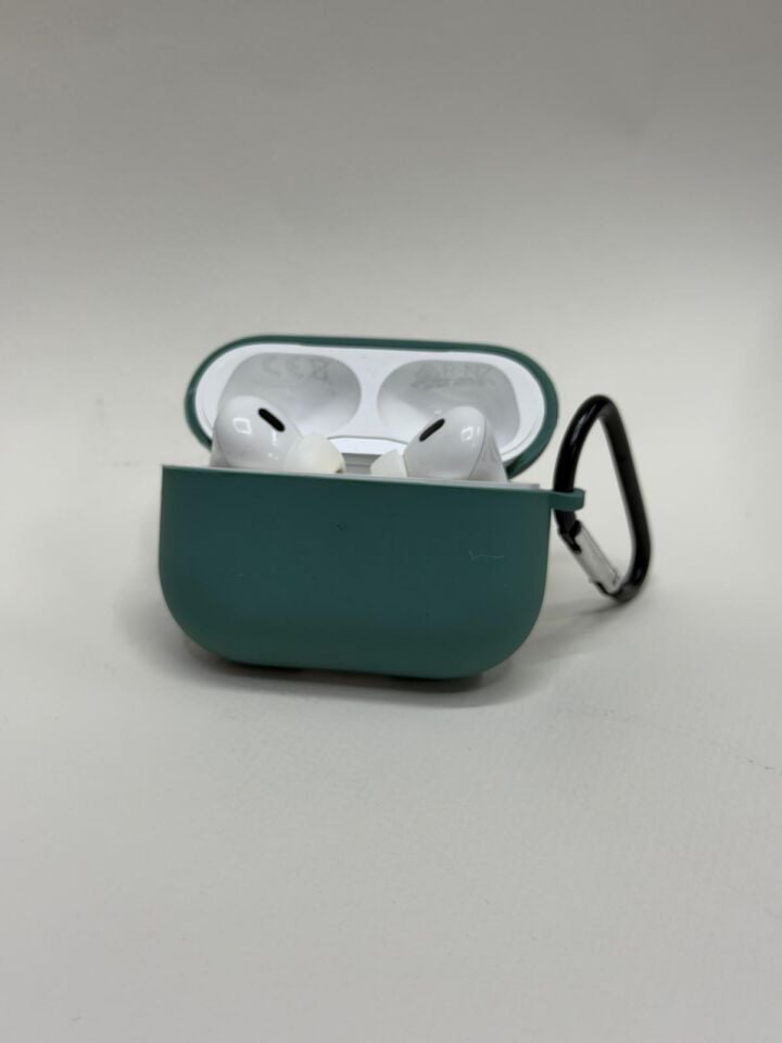 AirPods Pro 2 Uyumlu Premium Silikon Kılıf - Darbe Emici Koruyucu Yeşil