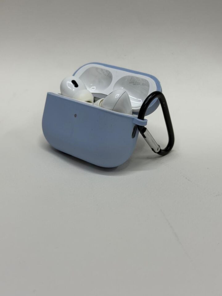 AirPods Pro 3 Uyumlu Premium Silikon Kılıf - Darbe Emici Koruyucu Mavi
