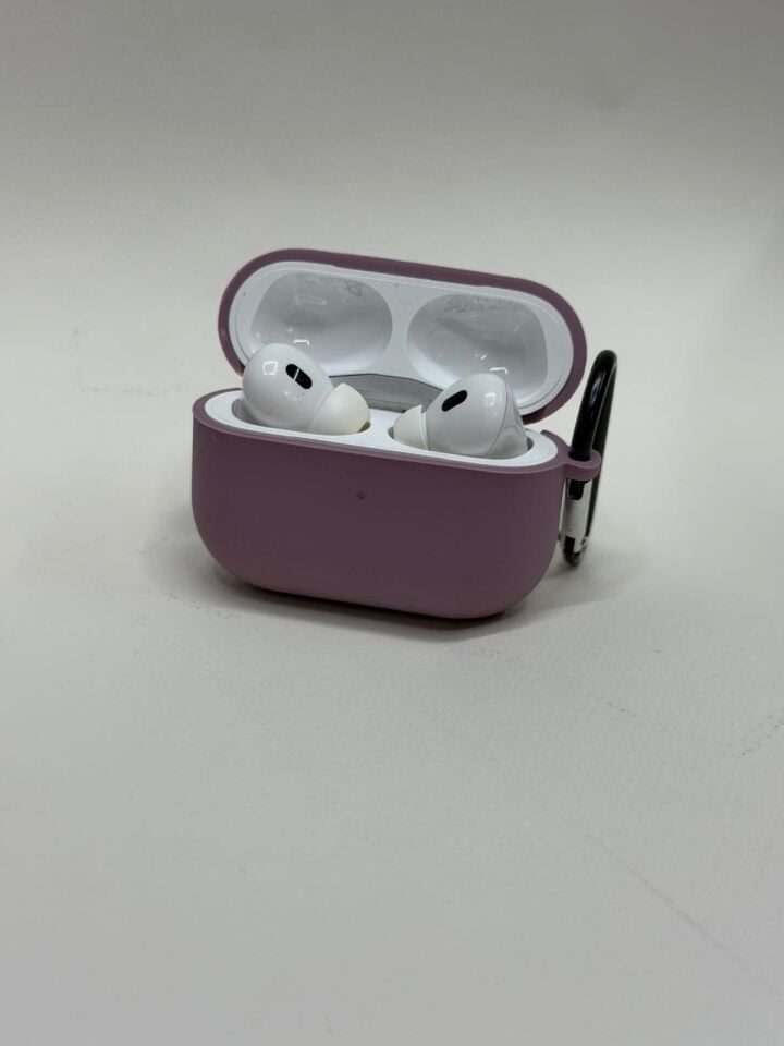 AirPods Pro 3 Uyumlu Premium Silikon Kılıf - Darbe Emici Koruyucu koyu pembe