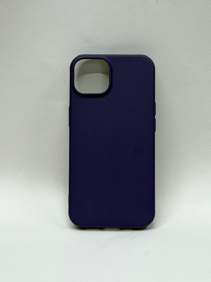 iPhone 13/14  Uyumlu İçi Süet Lansman Serisi Silikon Kılıf Lacivert