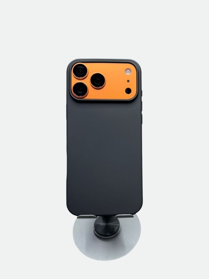 iPhone 17 Pro Max Uyumlu İçi Kadife Lansman Silikon Kılıf – Kamera Korumalı Premium Serisi Siyah