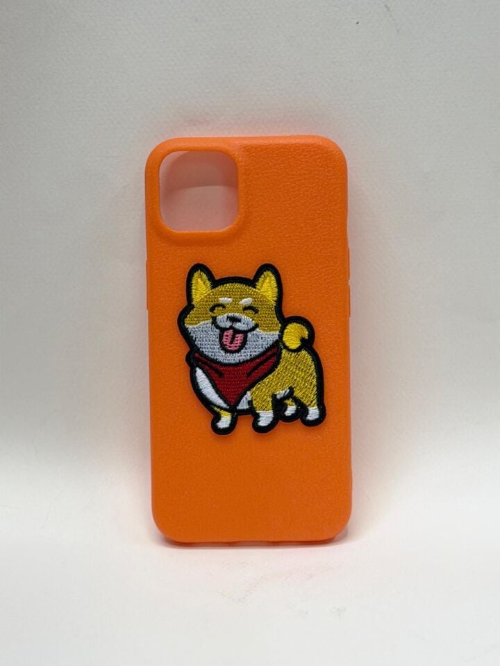 iPhone 13 / 14 CandyCase Canlı Renk Seçenekleriyle! turuncu köpek