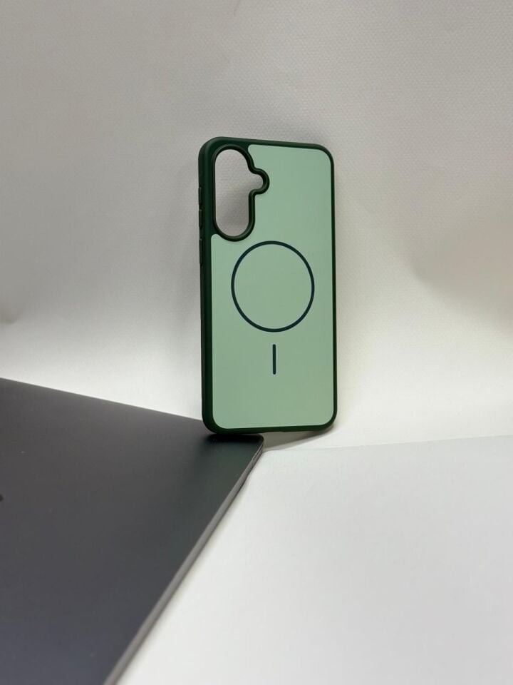 Samsung Galaxy A56 / A36 Kılıf MagSafe Destekli Darbe Emici Ultra Koruma Yeşil