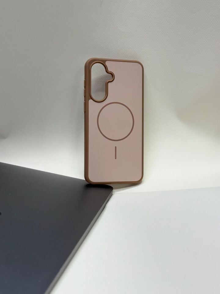 Samsung Galaxy A56 / A36 Kılıf MagSafe Destekli Darbe Emici Ultra Koruma Kahverengi