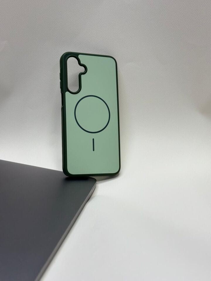 Samsung Galaxy A16 Kılıf MagSafe Destekli Darbe Emici Ultra Koruma Yeşil