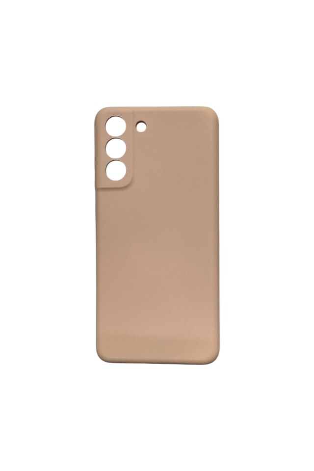 Samsung S21 FE Silikon Lansman Kılıf Bej