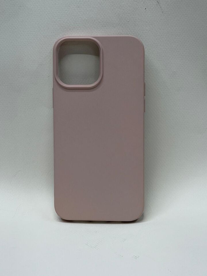 Iphone 13 Pro Max Uyumlu Silikon Lansman Kılıf Krem