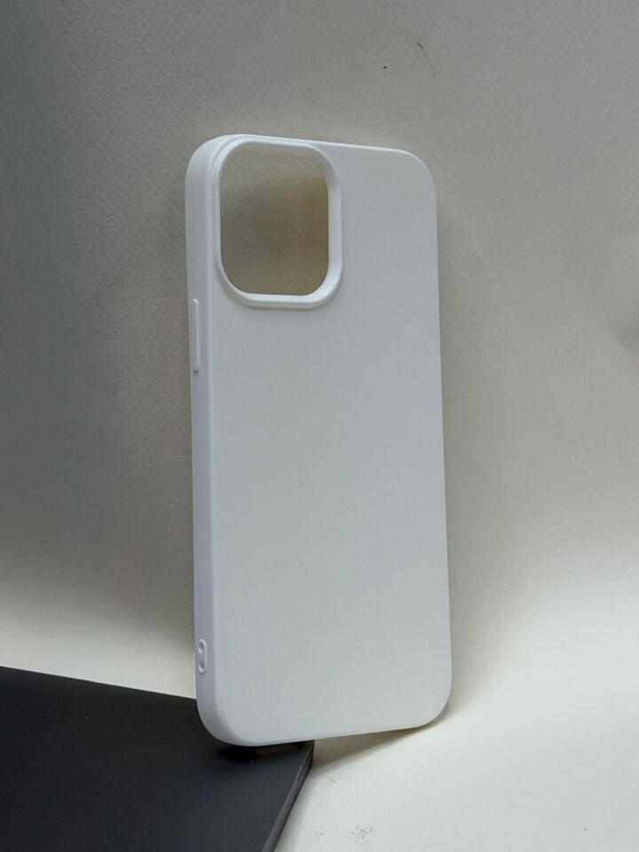 Iphone 13 Pro Max Uyumlu Silikon Lansman Kılıf Beyaz