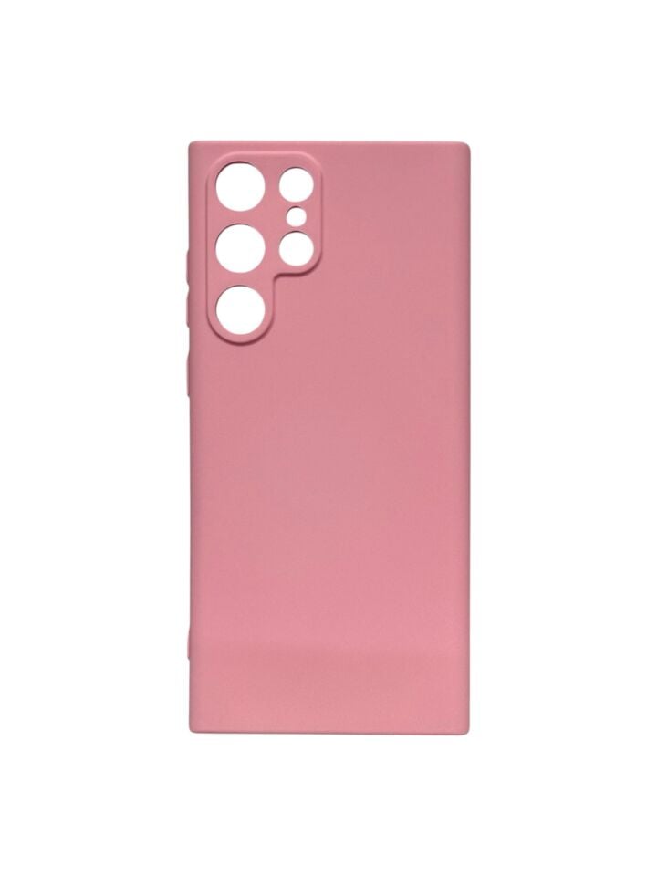 Samsung Galaxy S22 Ultra Uyumlu Premium Lansman Silikon Kılıf - Darbe Emici Esnek Koruyucu Pembe
