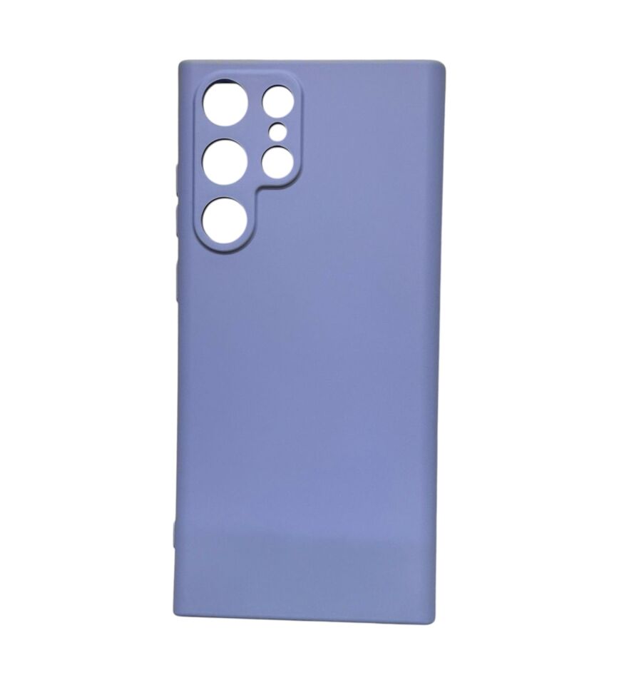 Samsung Galaxy S22 Ultra Uyumlu Premium Lansman Silikon Kılıf - Darbe Emici Esnek Koruyucu lila