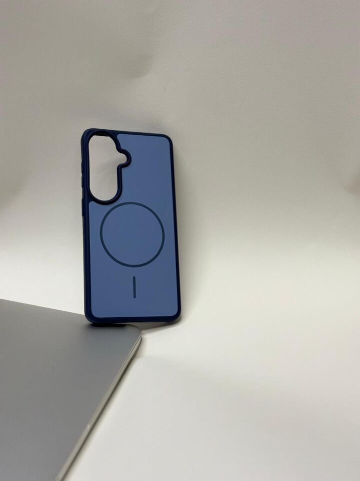 Samsung Galaxy S26 MagSafe Destekli Lansman Özel Premium Kılıf Lacivert