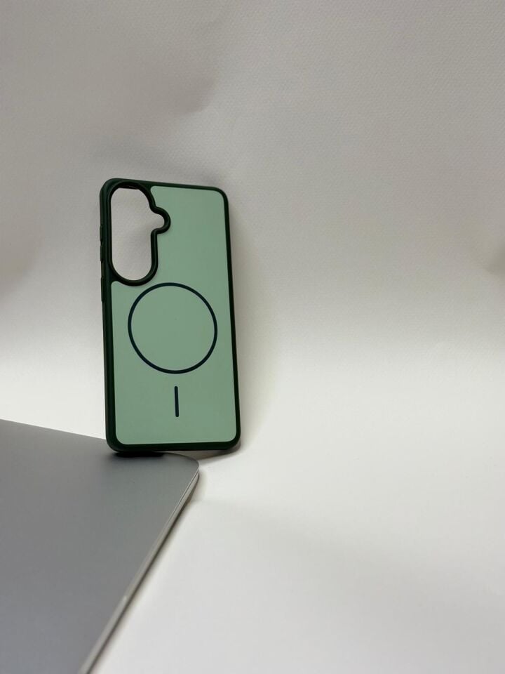 Samsung Galaxy S26 MagSafe Destekli Lansman Özel Premium Kılıf Yeşil