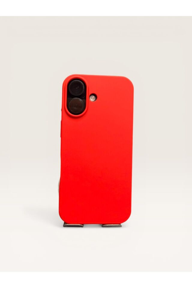 İphone 17 Silikon Lansman Kılıf Kırmızı