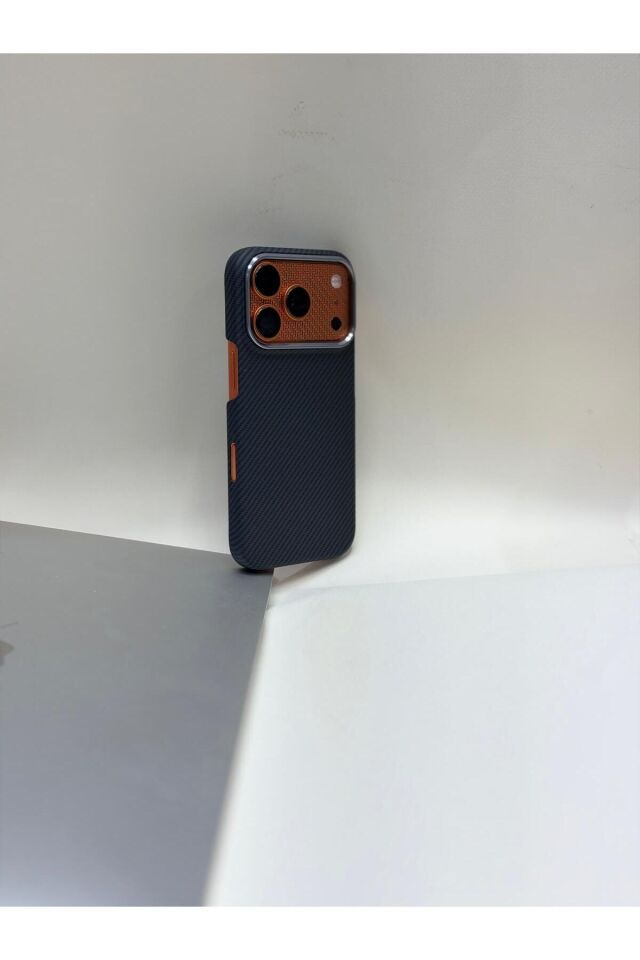 Iphone 17 pro uyumlu yanmaz karbon fiber premium kılıf
