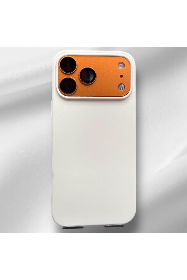 İphone 17 pro Silikon Lansman Kılıf Beyaz