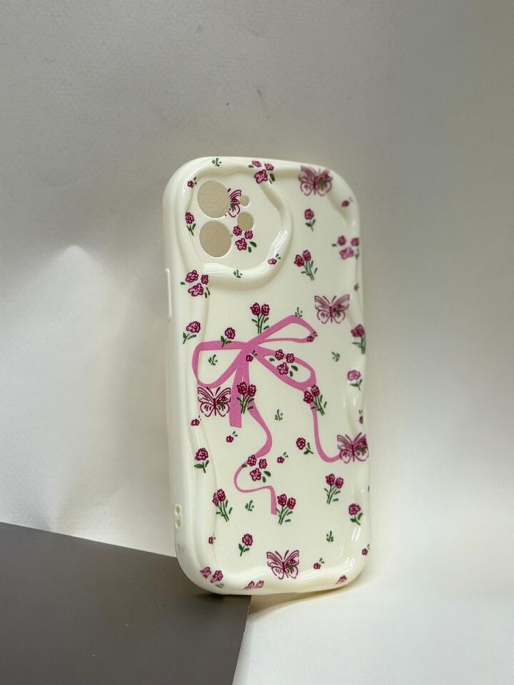 iPhone 12 / 12 Pro ile Uyumlu Bahar Esintisi Tasarımlı Silikon Kılıf
