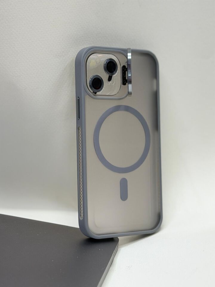 iPhone 12 / 12 Pro Uyumlu MagSafe Özellikli Kılıf Gri