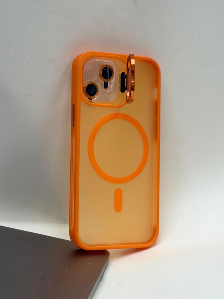 iPhone 12 / 12 Pro Uyumlu MagSafe Özellikli Kılıf Turuncu