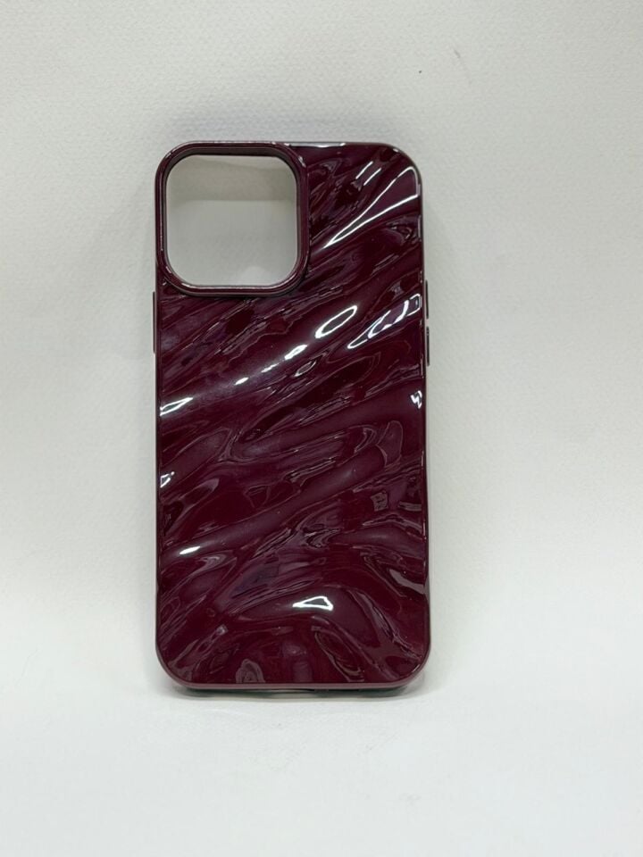 iPhone 12 Pro Max Uyumlu Lansman Kılıf - Premium Silikon, Kadife İç Astarlı (Bordo)