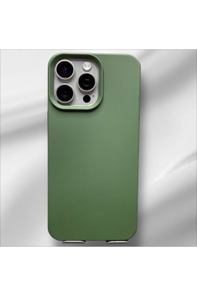 İphone 15 Pro Silikon Lansman Kılıf Yeşil