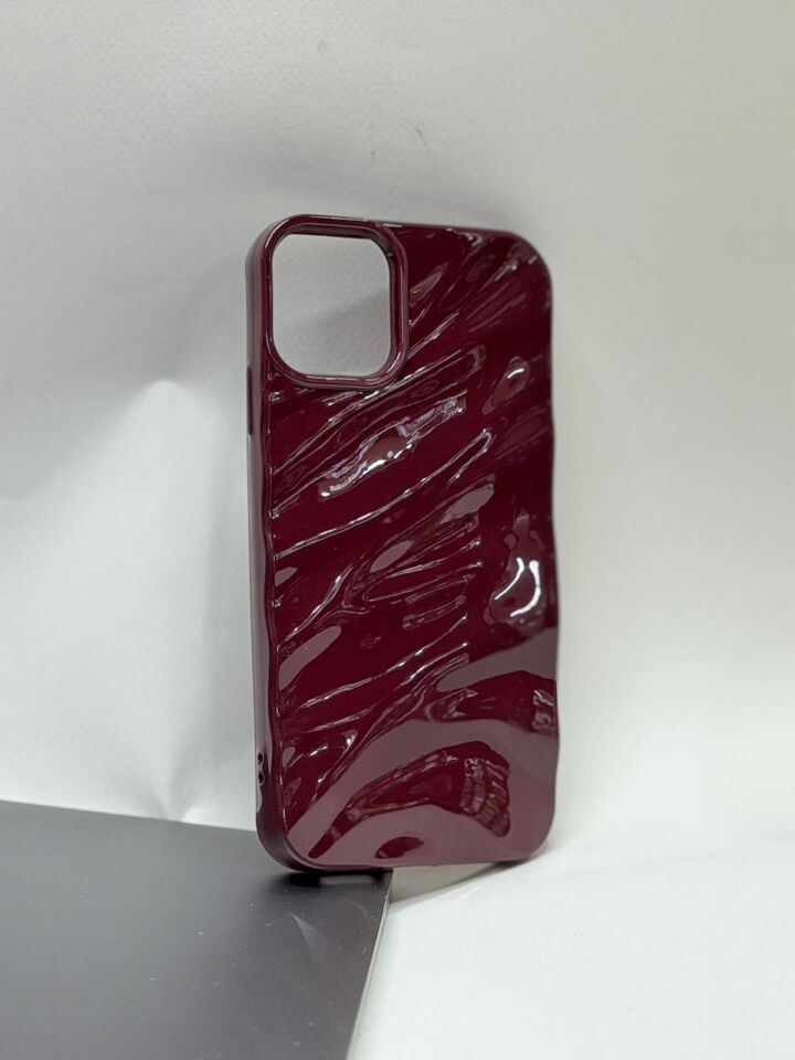 iPhone 11 Bordo Lansman Kılıfı - İçi Kadife Silikon Koruma