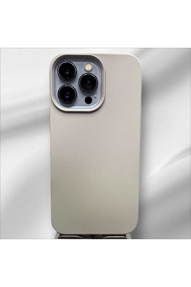 İphone 13 Pro Silikon Lansman Kılıf Gri