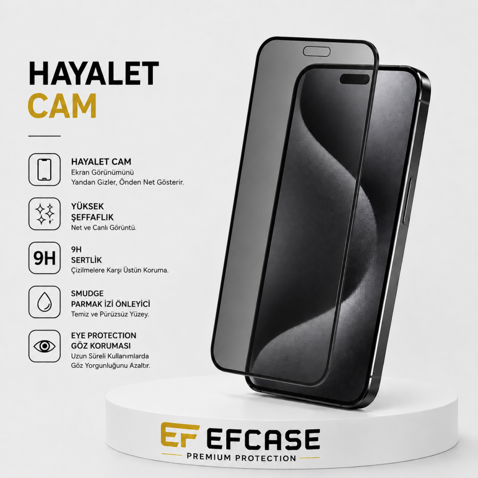 Samsung Galaxy S26 Plus Uyumlu Hayalet Ekran Koruyucu – 30° Gizlilik Filtreli Tam Kaplayan Temperli Cam